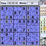 Numberz (SuDoku) for Palm OS